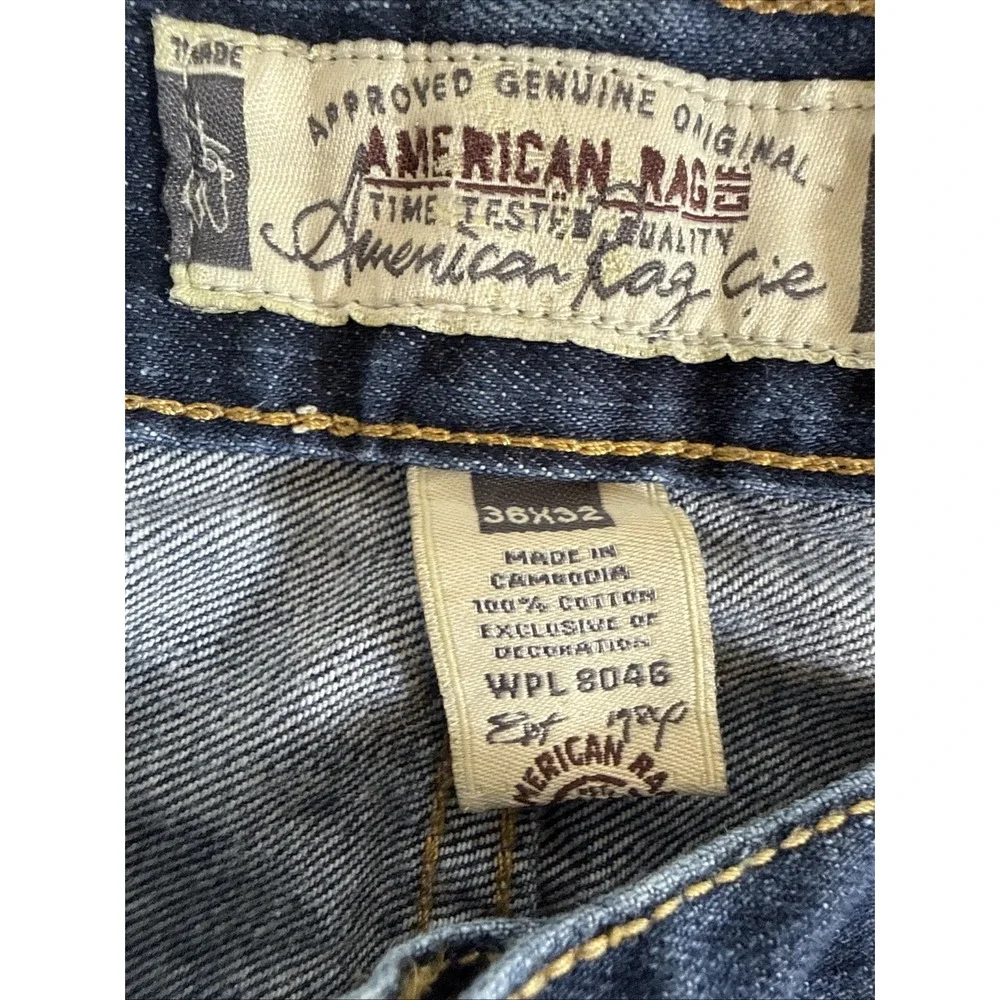 AMERICAN RAG Clark Fit Slim Straight Leg Blue Denim Jeans Men's Size 36x32